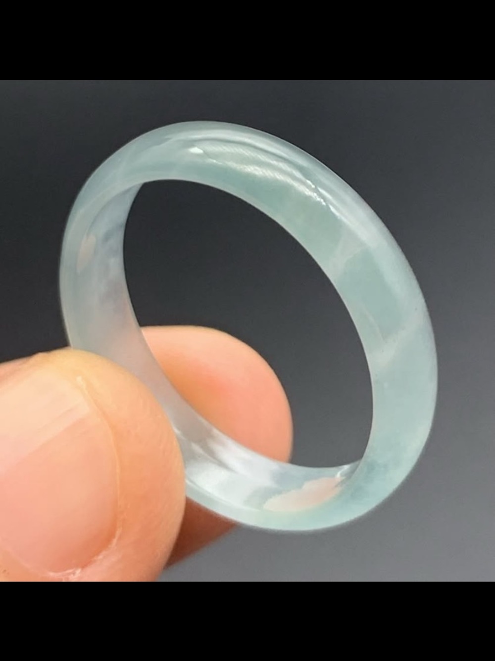 Translucent Light Green Jadeite Ring Jewelry certificate size10